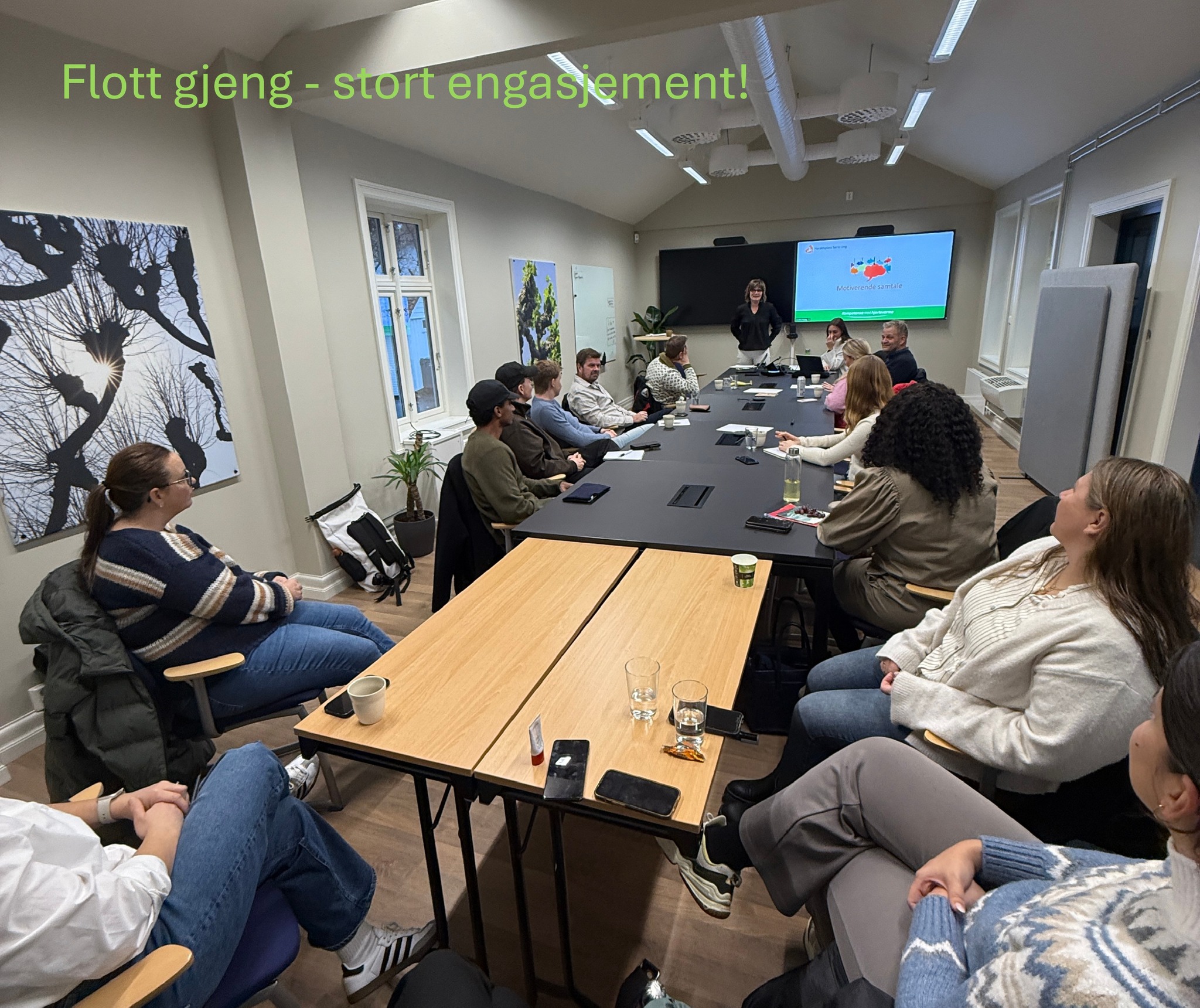 Engasjerte kursdeltagere.