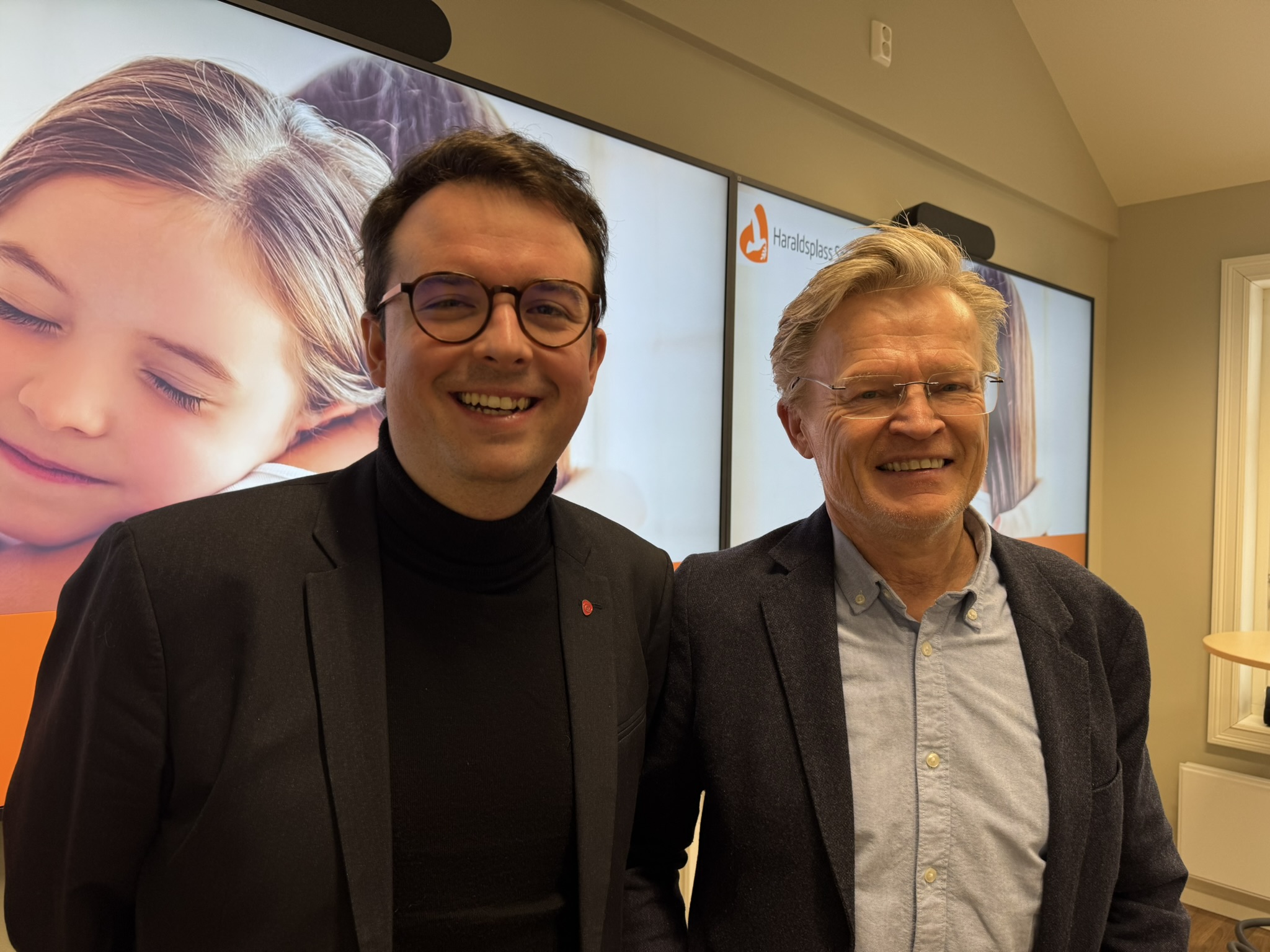 Stortingsrepresentant Benjamin Jacobsen og direktør Idar Krumsvik